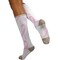Zayaan Health Ribbon Compression Socks, White/Pink, PR BLZH-CSRS-5WP - alternate 1